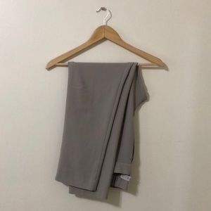 WAYF high waisted light gray trousers